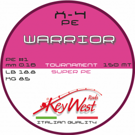 Key West Warrior Tournament Super PE #1.0 0.16mm 150mt X-4 Pink